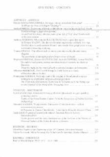 Spis treści = Contents