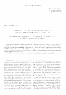 Grobowce kultury pucharów lejkowatych w ujęciu polskiej archeologii neolitu = Tombs of the Funnelbeaker culture from the perspective of Polish Neolithic archaeology