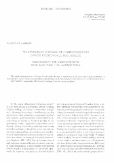 W odpowiedzi Tomaszowi Chmielewskiemu : o fazie rzeszowskiej raz jeszcze = In response to Tomasz Chmielewski : once again about the Rzeszów phase