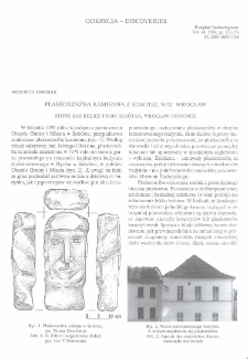 Płaskorzeźba kamienna z Sob&oacute;tki, woj. Wrocław