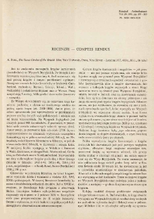 The stone circles of the British Isles, New Haven ; London, 1977 : [recenzja]