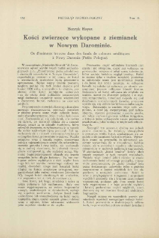 Kości zwierzęce wykopane z ziemianek w Nowym Darominie