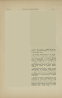Przegląd Archeologiczny T. 2, R. 5, Z. 2 (1923), Sprawozdania z literatury