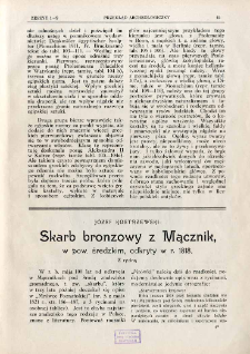 Skarb bronzowy z Mącznik, w pow. średzkim, odkryty w r. 1818