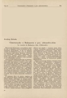 Cmentarzysko w Bodzanowie w pow. aleksandrowskim