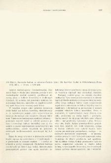 Knovízska kultura ve středních Čechách, Jiří Hrala, Praha 1973 : [recenzja]