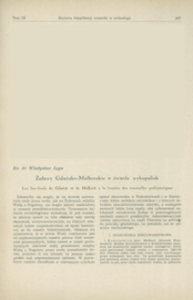 Żuławy Gdańsko-Malborskie w świetle wykopalisk