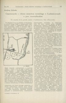 Cmentarzysko z okresu cesarstwa rzymskiego w Lachmirowicach w pow. inowrocławskim