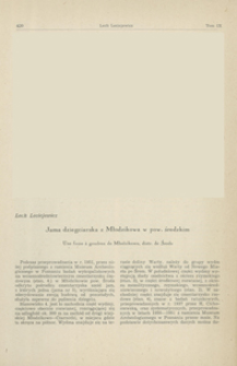 Jama dziegciarska z Młodzikowa w pow. średzkim