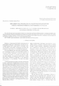 Ornamentyka figuralna na naczyniach glinianych okresu przedrzymskiego i rzymskiego w Polsce