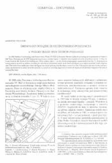 Drewniany posążek ze szczecińskiego Podzamcza