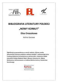 Eliza Orzeszkowa