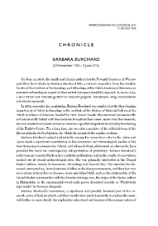 Barbara Burchard (28 November 1930 &ndash; 9 June 2016)