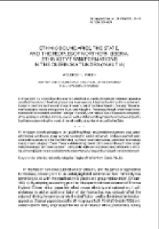 Ethnic Boundaries, the State, and the Peoples of Northern Siberia. Ethnicity Transformations in the Olerinska Tundra (Yakutia)