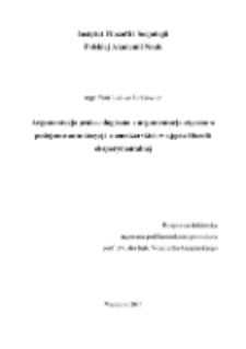 Praxeological and ethical argumentation in managerial decision-making. Experimental philosophy approach