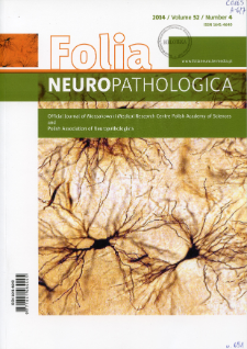 Folia Neuropathologica : former Neuropatologia Polska Vol.52 (2014) nr 4