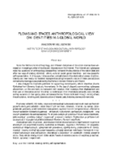Flows and spaces. Anthropological view on identities in a global world