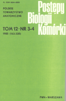 Postępy biologii kom&oacute;rki, Tom 12 nr 3/4, 1985