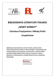 Literatura pozytywizmu i Młodej Polski: uzupełnienia
