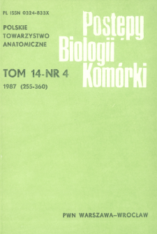 Postępy biologii kom&oacute;rki, Tom 14 nr 4, 1987