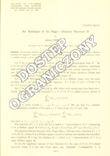 An analogue of Sz.-Nagy's dilation theorem II