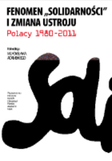 Fenomen "Solidarności" i zmiana ustroju. Strona tytułowa i spis treści