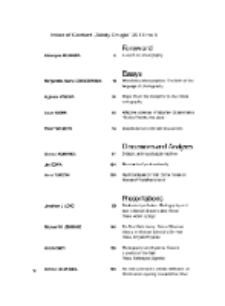 Index of content