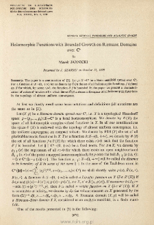 Holomorphic functions with bounded growth on Riemann domains over