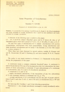 Some properties of unicoherence