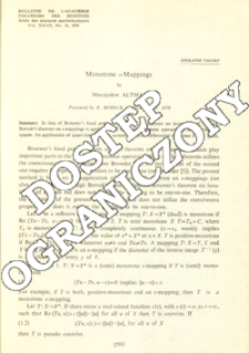 Monotone &epsilon;-mappings