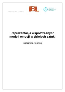 Reprezentacja współczesnych modeli emocji w dziełach sztuki