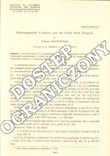 Indecomposable continua and the fixed point property