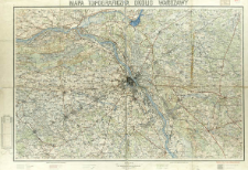 Mapa topograficzna okolic Warszawy