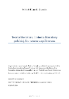 Polska Bibliografia Literacka: Teoria literatury, historia literatury polskiej, literatura współczesna - 2014