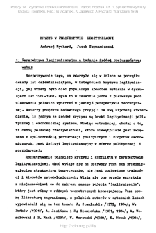 Kryzys w perspektywie legitymizacji