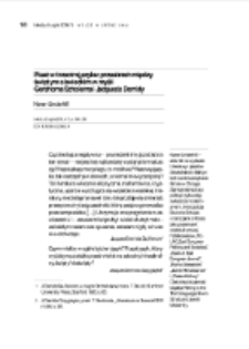 Pisać w trzecim języku: przestrzeń między świętym a świeckim w myśli Gershoma Scholema i Jacques’a Derridy