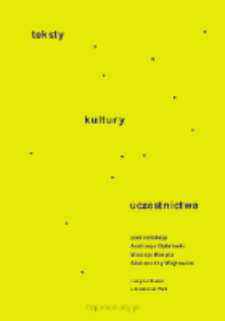 Teksty kultury uczestnictwa