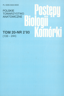 Postępy biologii komórki, Tom 20 nr 2, 1993