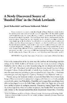 A Newly Discovered Source of &lsquo;Banded Flint&rsquo; in the Polish Lowlands
