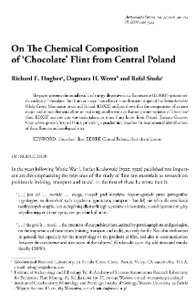 On The Chemical Composition of &lsquo;Chocolate&rsquo; Flint from Central Poland