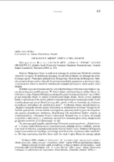 Mickiewicz między mową a milczeniem. Rec.: M. Burta, Reszta prawd. „Zdania i uwagi” Adama Mickiewicza