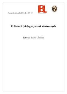 O historii (nie)zgody sztuk siostrzanych. Rec.: Ut pictura poesis. Pod redakcją Marka Skwary i Seweryny Wysłouch. (Gdańsk 2006).
