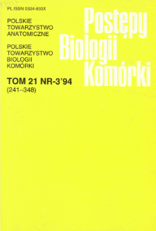 Postępy biologii komórki, Tom 21 nr 3, 1994