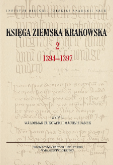 Księga ziemska krakowska 2 : 1394-1397