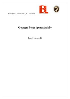 Georges Perec i praca żałoby