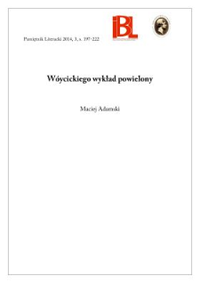 W&oacute;ycickiego wykład powielony