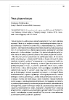 Prus pisze wiersze. Rec.: Tadeusz Budrewicz, Wierszobranie (druga połowa XIX wieku), Krak&oacute;w 2016