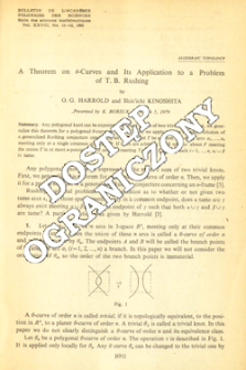 A theorem on &theta;-curves and its application to a problem of T. B. Rushing