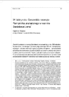 W labiryncie. Cenzorskie recenzje "Pamiętnika znalezionego w wannie" Stanisława Lema