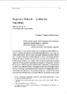 Rozpustny Wokulski &ndash; problem&oacute;w ciąg dalszy